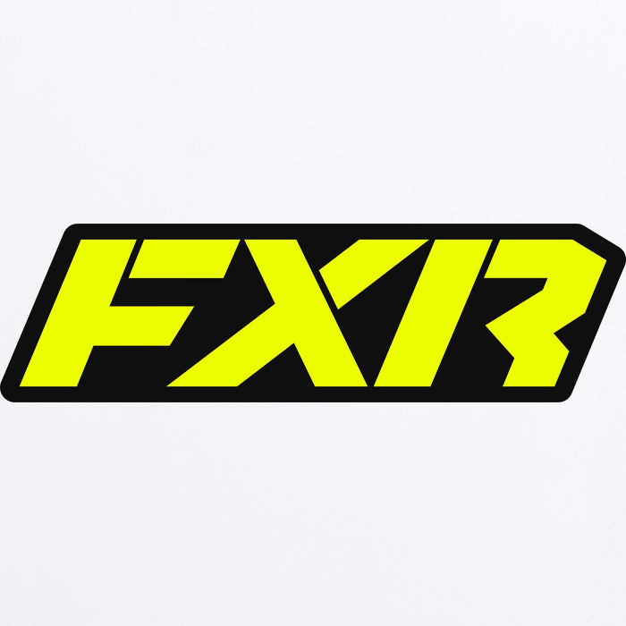 FXR Revo Sticker 3.5” in HiVis/Black 