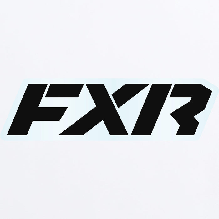 FXR Revo Sticker 3.5” in Black/Clear 