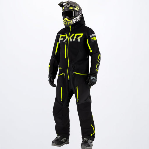 FXR Ranger Instinct F.A.S.T. Insulated Men's Monosuit in Black/Hi Vis