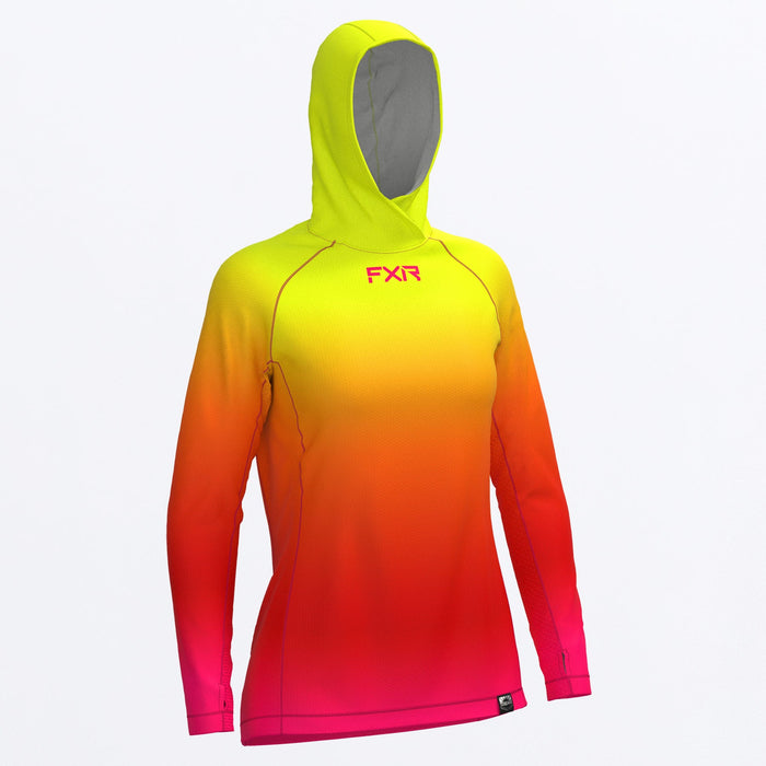 FXR Rush Air UPF Women's Pullover Hoodie in Surf Style