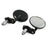 TOXIC Handlebar End “round” Mirrors Black - Right/Left