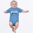 FXR Infant Podium Short Sleeve Onesie 2024 in Tranquil Blue/White