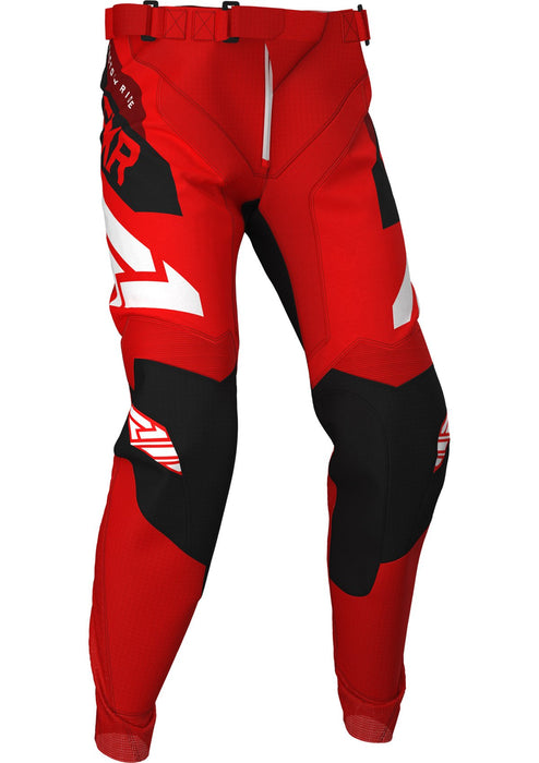 FXR Youth Clutch MX Pants in Red/Black/Maroon