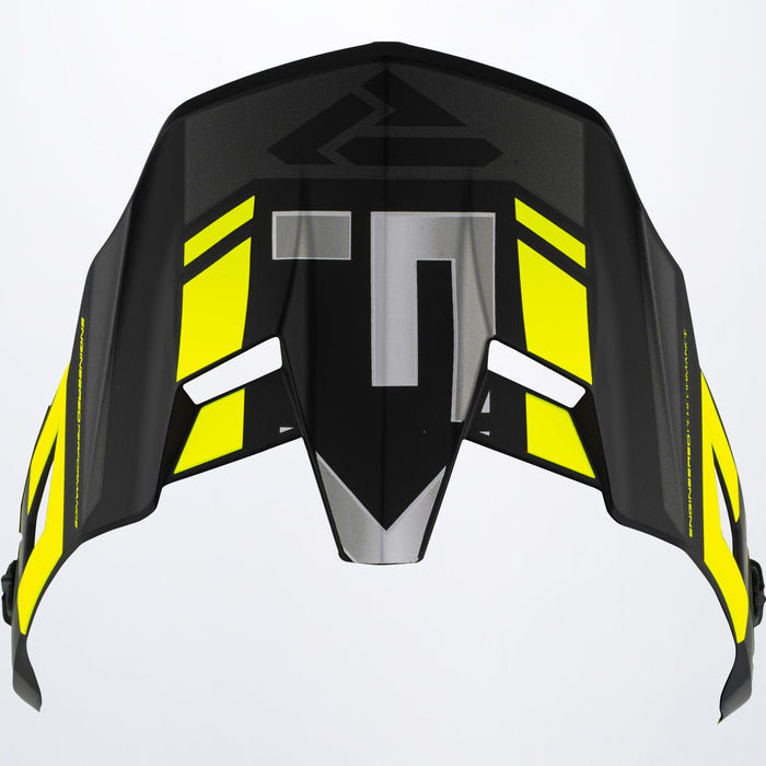 FXR Maverick X Helmet Peaks in Black/Hi Vis