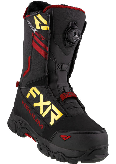 FXR Helium Boa Boots in Black/Rust/Gold