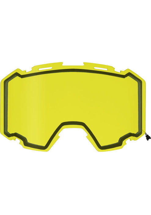 FXR Maverick E-Goggle Heated Dual Lens in Yellow