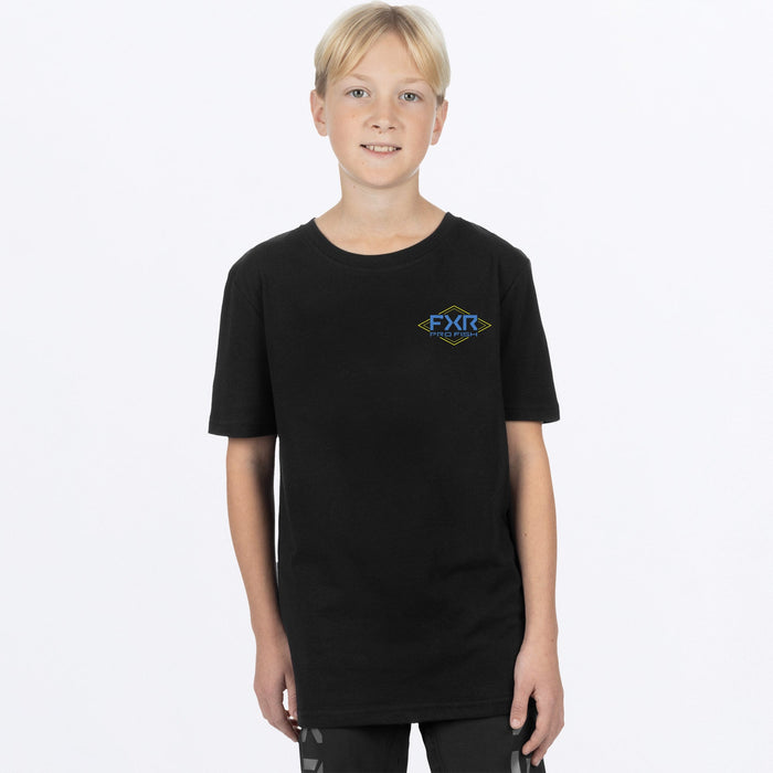 FXR Trophy Premium T-shirt 2024 in Black/Blue