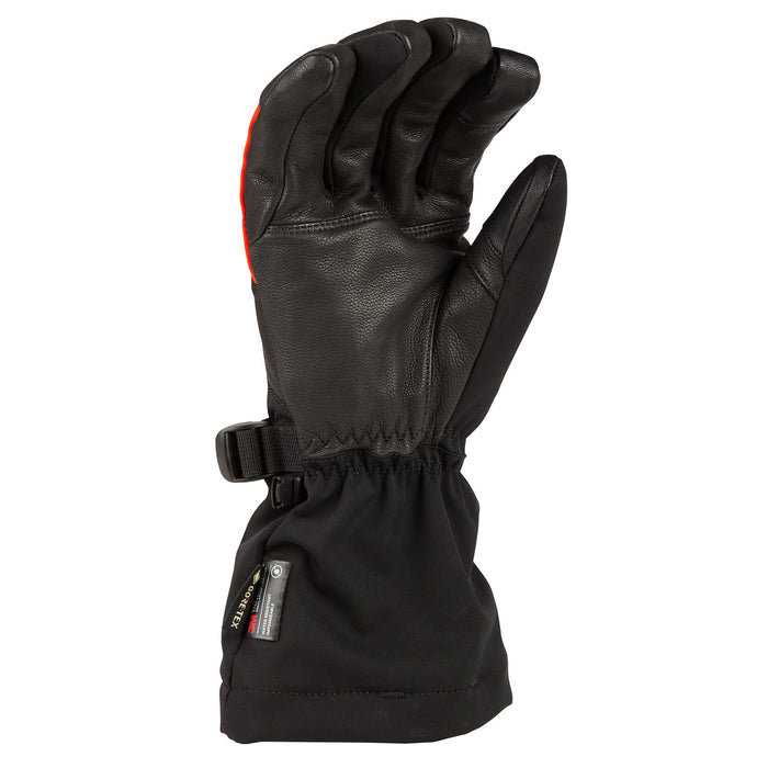Klim Blaze Gauntlet Glove in Black - Fiery Red
