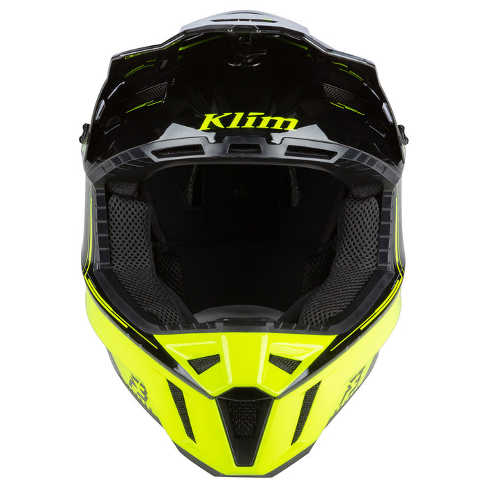 KLIM F3 Recoil Helmets - ECE in Hi-Vis