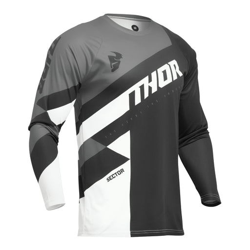 Thor Sector Checker Jersey in Black/Gray
