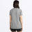FXR Moto Premium Women's T-shirt in Grey Heather/Dark Steel