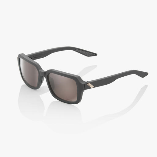 100% Ridely Sunglasses in Soft tact cool gray / HiPER silver mirror