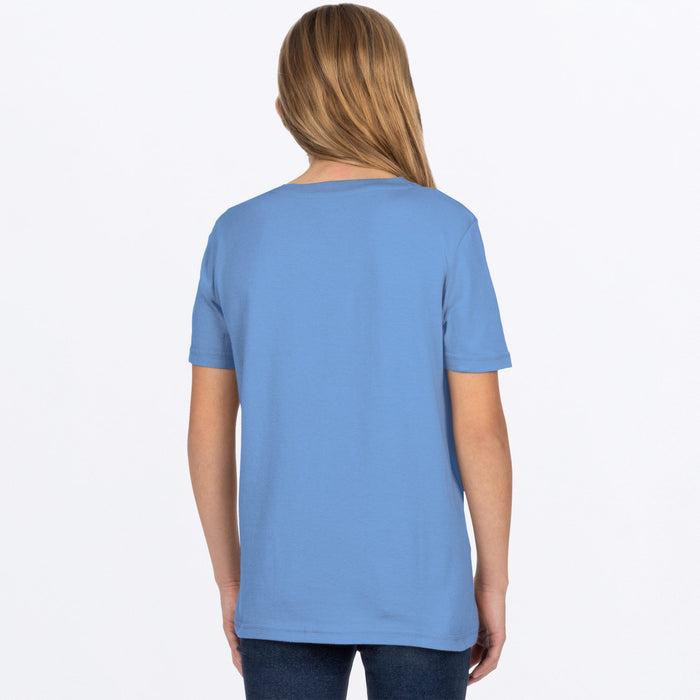 FXR Broadcast Premium T-shirt 2024 in Tranquil Blue/Black