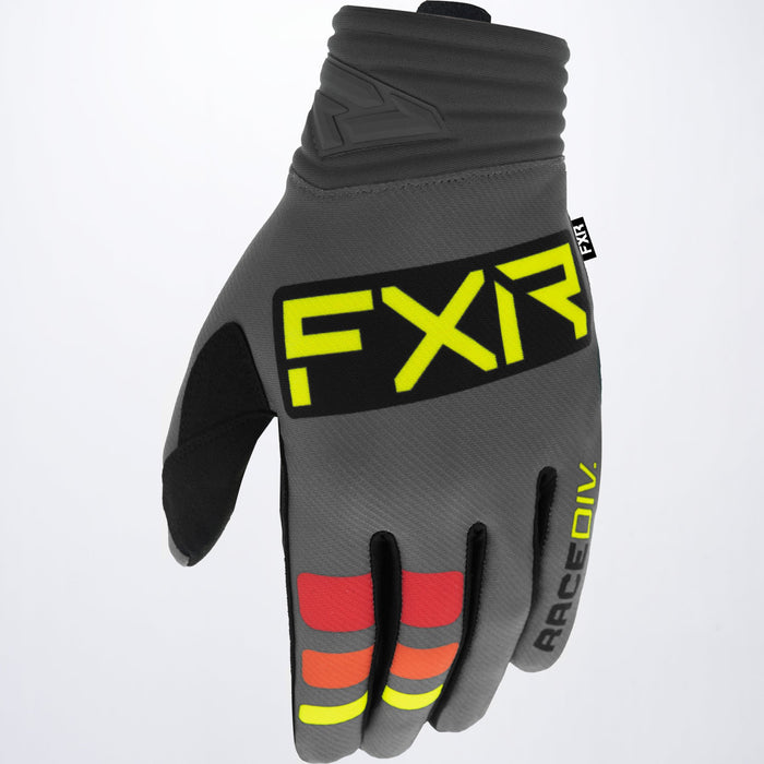 FXR Prime MX Glove in Grey/Black/Hi Vis