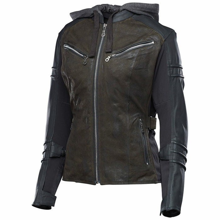 SPEED AND STRENGTH Street Savvy™ Leather/Textile Jacket in Olive