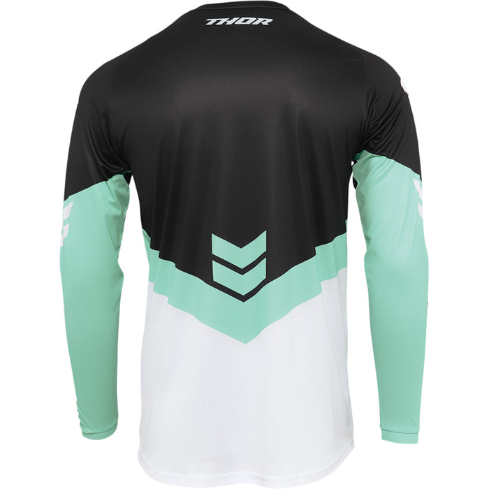 Thor Youth Sector Chev Jersey in Black/Mint 2022