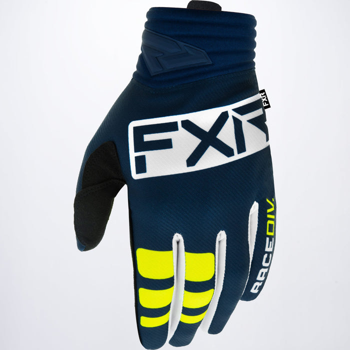 FXR Prime MX Glove in Midnight/White/Yellow