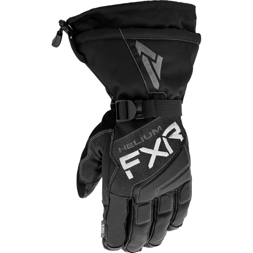 FXR Hybrid Helium Leather Gauntlet Glove in Black