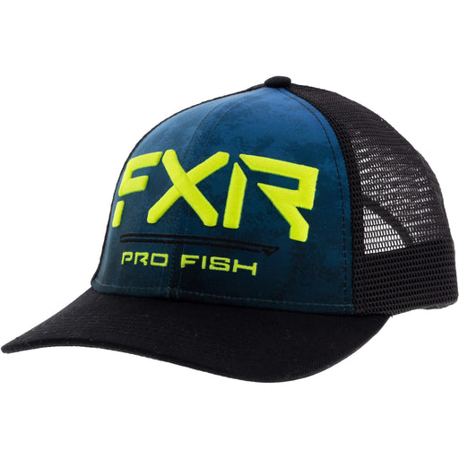 FXR Pro Fish Hat in Blue Camo/HiVis