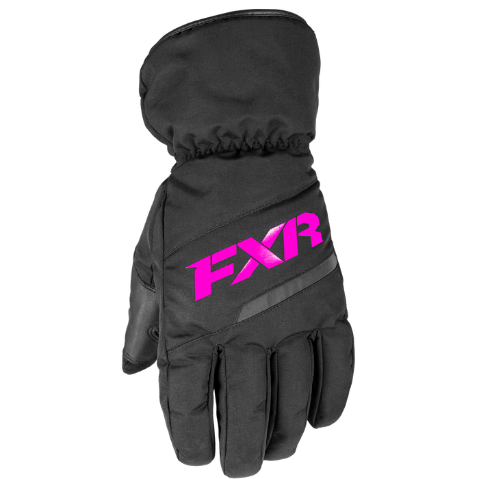 FXR Child Octane Gloves in Black/Fuchsia