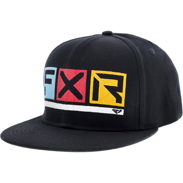 FXR Podium Hat in Black/Blue Crush