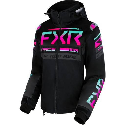 FXR RRX 2-in-1 Women’s Jacket in Black/Mint-Rasp Fade