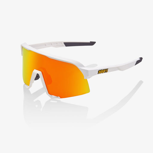 100% S3 Performance Sunglasses in Soft tact white / HiPER Red
