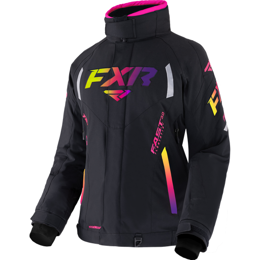 FXR Team FX Women's Jacket in Black/Neon Fusion