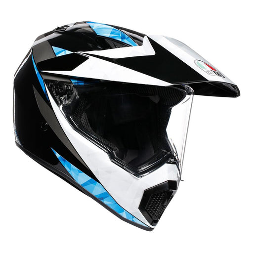 AGV AX9 Multi Helmet Motorcycle Helmets AGV North Black/White/Cyan XXS 