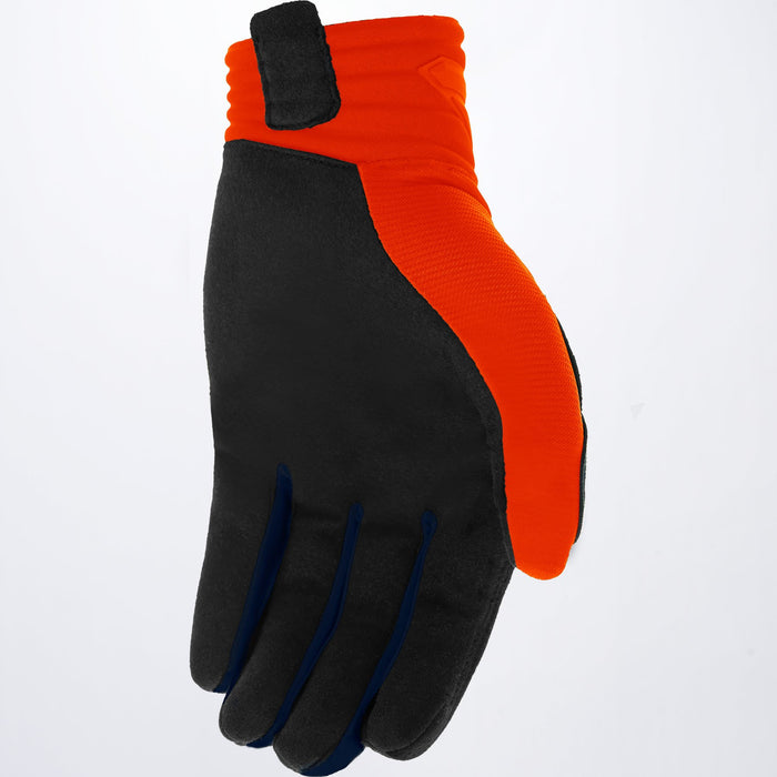 FXR Prime MX Glove in Midnight/Hi Vis/Nuke Red