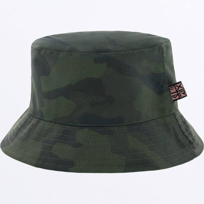 FXR Side Star Bucket Hat Spring 2024 in Army Camo/Melon