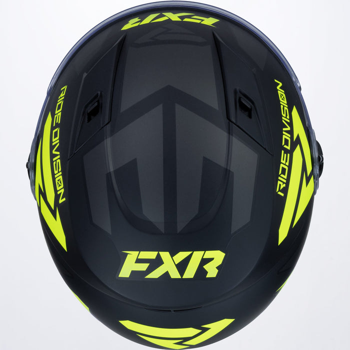 FXR Nitro Youth Core Helmet in Black/Hi-Vis