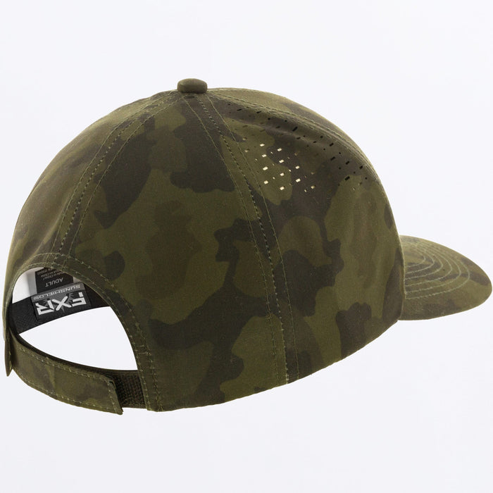 FXR UPF Lotus Womens Hat Spring 2024 in Army Camo