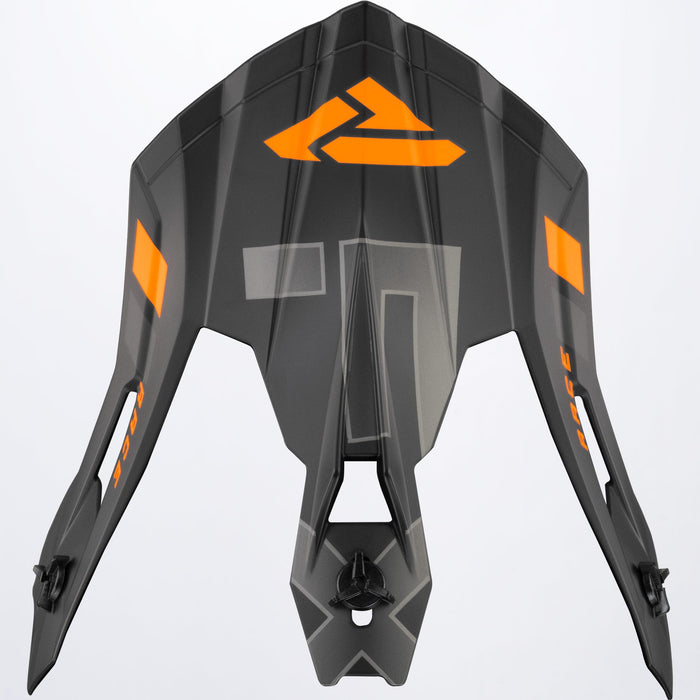 FXR Helium Race Div Helmet Peak in Black/Orange