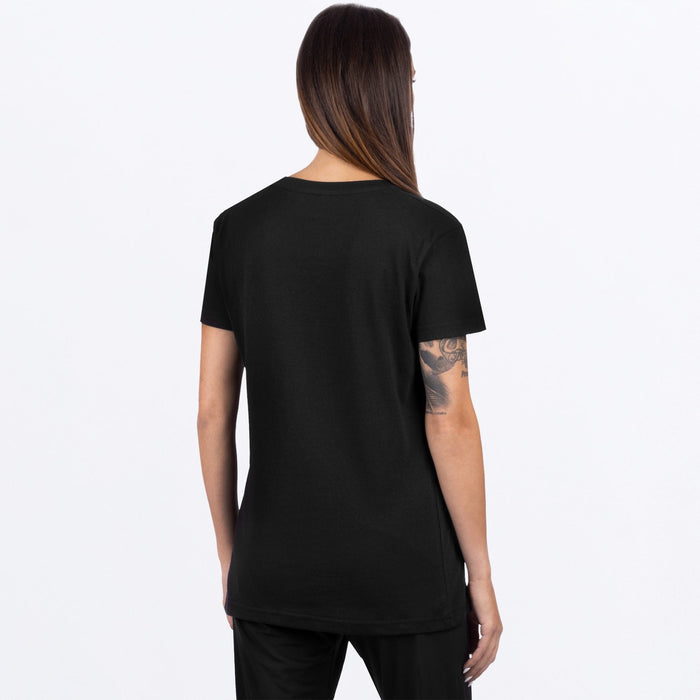 FXR Work Pocket Premium Women's T-shirt in Black/Sunrise