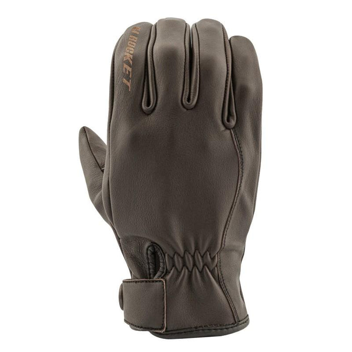 JOE ROCKET Men's 67 Deer Skin Leather Gloves Men's Motorcycle Gloves Joe Rocket Brown S