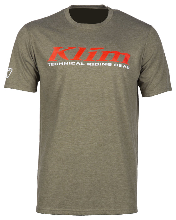 KLIM K Corp Short Sleeve Tees Men's Casual Klim Military Green - High Risk - Red SM
