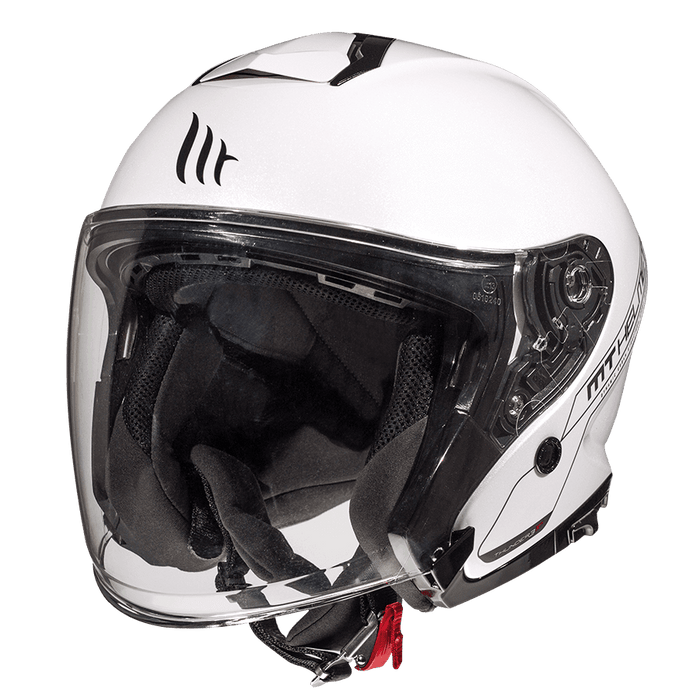 MY HELMETS THUNDER 3 SV JET Solid Helmet in Pearl White