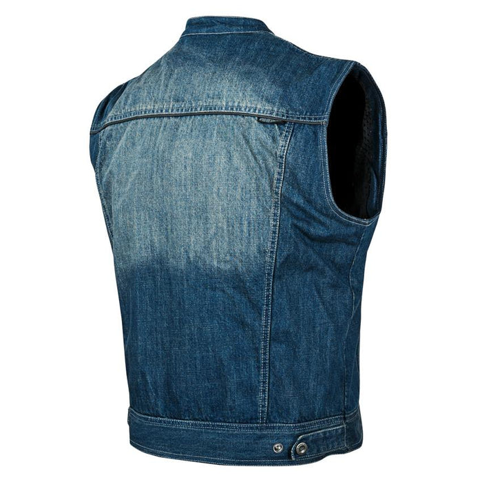 SPEED AND STRENGTH Soul Shaker™ Denim Vest in Blue - Back