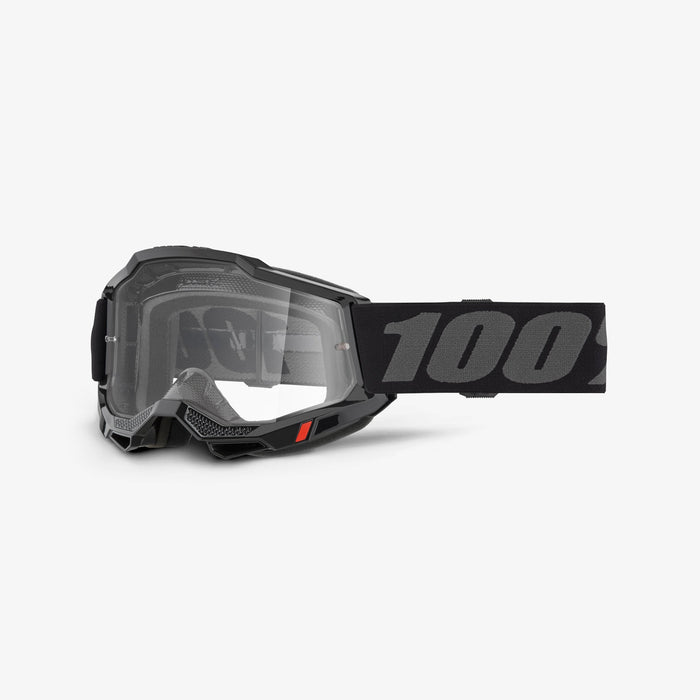 100 Accuri 2 Enduro Googles - Clear Lens in Black/Gray - Black/Gray