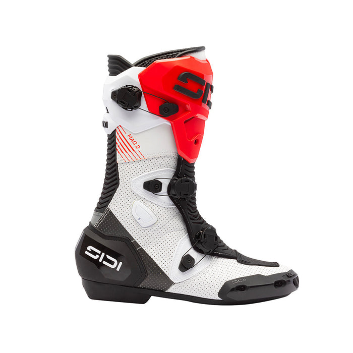 SIDI MAG-2 AIR BOOTS 2026 in White/Black/Red
