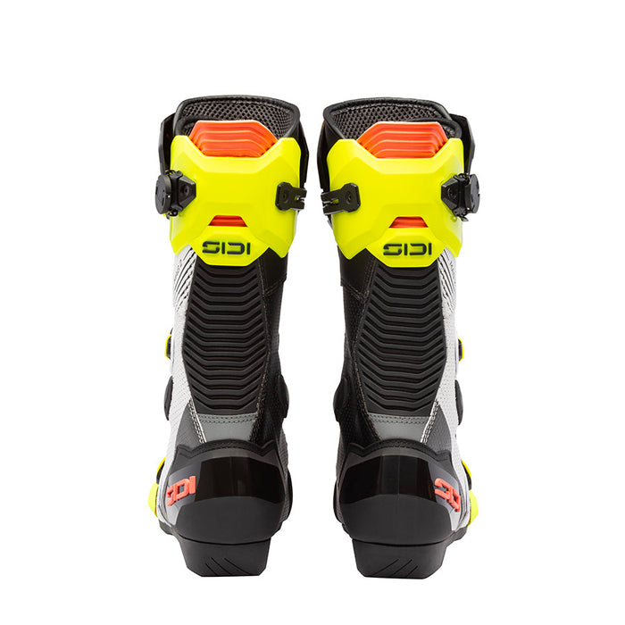 SIDI MAG-2 AIR BOOTS 2026 in White/Black/Yellow