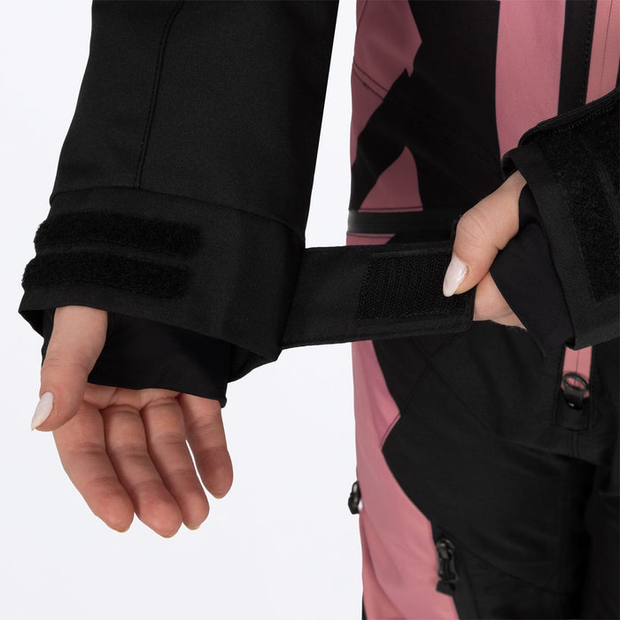FXR COLD CROSS CX LITE MONOSUIT in Black/Rose
