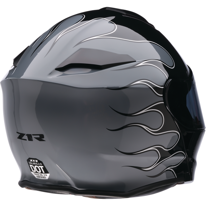 Z1R SOLARIS 2.0 FLAME HELMET 2026 in Black/Gray