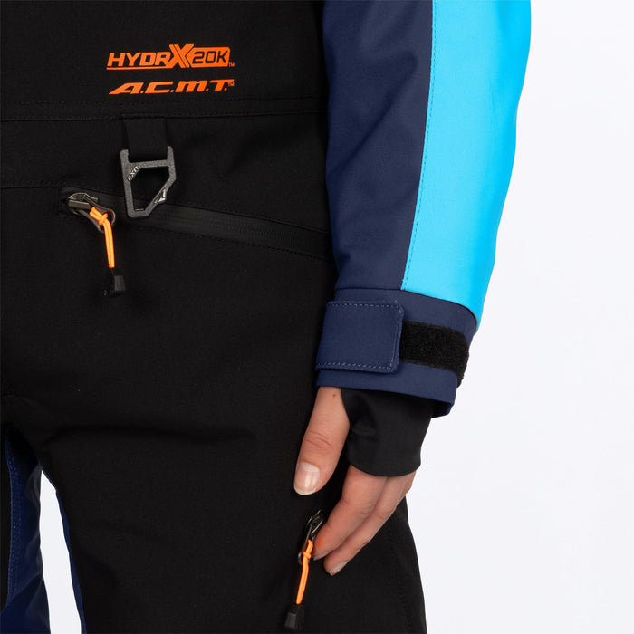FXR Youth Vertical Monosuit in Midnight/Blue/Orange