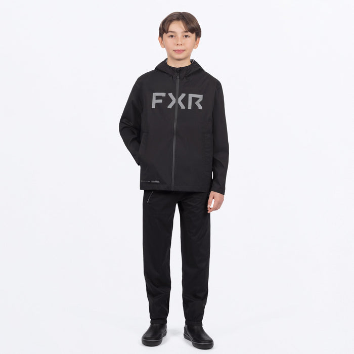 FXR YOUTH YOUTH LIFESTYLE ADVENTURE LITE TRI-LAMINATE JACKET in Black
