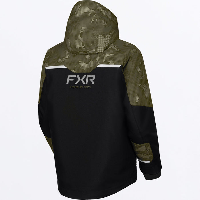 FXR Child Excursion FX Jacket inBlack/Moss Shift Cover