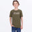 FXR YOUTH MITERED PREMIUM T-SHIRT in Army/Stone