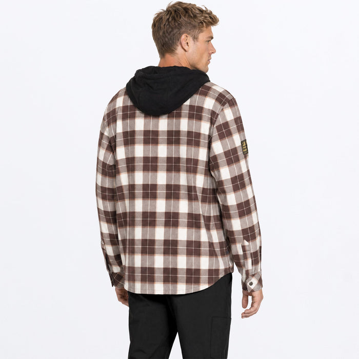 FXR INSULATED HD FLANNEL JACKET in D.Cedar/Sand