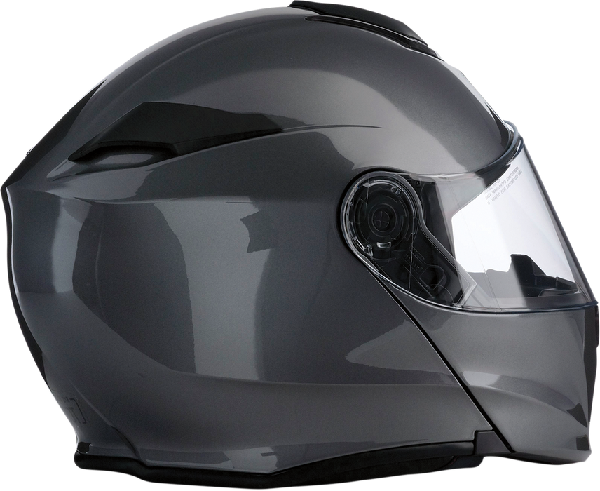 Z1R SOLARIS 2.0 MODULAR SOLID HELMET 2025 IN DARK SILVER